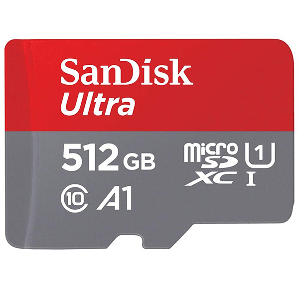 کارت حافظه microSDXC سن دیسک اولترا A1 با ظرفیت 512GB به همراه آداپتور