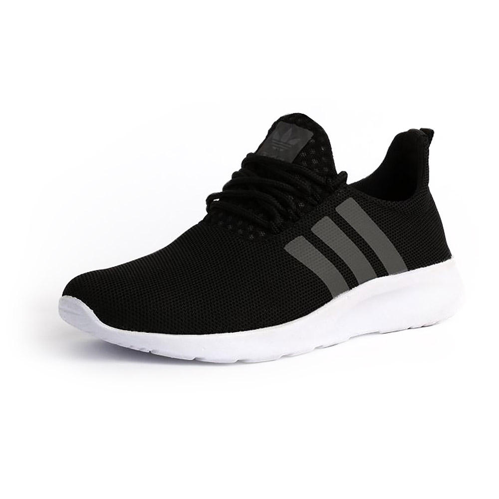 کفش ورزشی مردانه سه خط مشکی مدل rzai